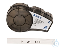 Hochleistungsetiketten 9,53 mm breit Nylongewebe B-499/weiß, M21-375-499...
