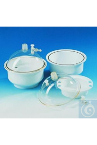 Exsikkator, Haube, PC, Unterteil und Trockenmitteleinsatz, PP 250 mm...