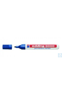Filzschreiber Edding 3000 blau, Strichstärke 1,5 - 3 mm   Permanent Marker...