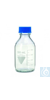 Laborgewindeflaschen 250 ml mit blauer Kappe und Ring, Boro 3.3, GL 45, VE=10 Laborflaschen,...