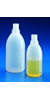 Enghalsflaschen 100 ml, GL 18 graduiert, PE, ohne Deckel DIN 13316 und 168 Enghalsflaschen ohne...