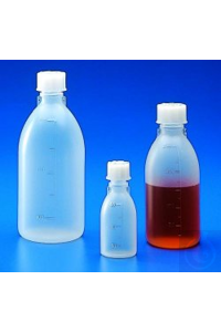 Enghalsflasche 50 ml, PP, GL 18 graduiert, mit VS, autoklavierbar...
