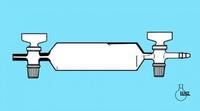 Gassammelrohr 350ml mit Glashahn ohne Entnahmestutzen  Gassammelrohre,...