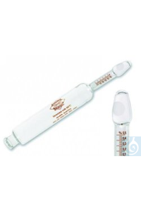 Magermilchbutyrometer Siegfeld Abmessverfahren, 0-0,5%:0.02 F Glatthals...