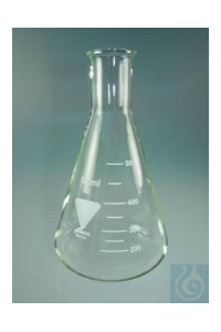 Erlenmeyerkolben 200ml Enghals Boro 3.3, VE=10   Enghals-Erlenmeyerkolben,...