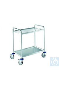 LLG-Transportwagen SW 8 x 5-2 Chromnickelstahl, 2 Borde 900x600x950 mm...