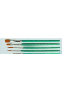 Pinselset Inhalt je 1 Stück Rundpinsel Gr. O,4 und 6 Flachpinsel Gr. 6 und 10...