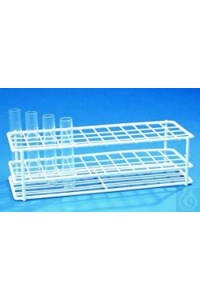 Reagenzglasgestell 3 x 12 Gläser aus Draht m.weißem Nylonüberzug...