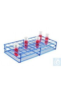 Reagenzglasgestell 5x10 Draht   Gefäßständer, HDPE beschichteter Stahl...