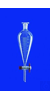 Scheidetrichter 50 ml nach Squibb Borosilikatglas 3.3, graduiert, PTFE-Küken, NS 19/26, mit NS-PE...