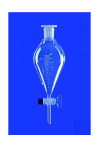 Scheidetrichter 50 ml, NS 19/26 Glasküken, konisch, neue Form, DURAN®...