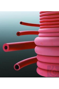 Gummi-Vakuumschlauch 8,00 x 5,00mm Naturkautschuk (NR), rot Härte 45 Shore A,...