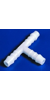 Schlauchverbinder TS 5, 17x5mm aus Acetalcopolymerisat (POM), T-Form Schlauchverbindungsstücke...