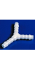Schlauchverbinder YS 12, 28x12mm aus Acetalcopolymerisat (POM) Y-Form Schlauchverbindungsstücke...