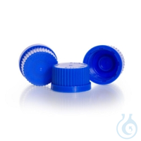 Schraubverschlußkappen GL 25 PP, blau, für Laborflaschen VE=10...