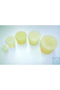 Silikonstopfen 14x18x20mm nach DIN 12871 (VMQ) transparent VE=10  Stopfen,...