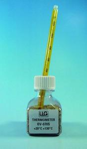 LLG-Exact-Temp. Standardthermometer mit roter Alkoholfüllung für Heizkammern...