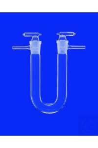 Trockenrohr, U-Form, 150 mm mit NS-Hahnstopfen, NS 19/26 DURAN®...