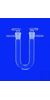 Trockenrohr, U-Form, 150 mm mit NS-Hahnstopfen, NS 19/26 DURAN® Trockenrohre, U-förmig,...