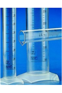 Meßzylinder KS, 10 ml, h.F. blaue Graduierung, PMP (TPX) Klasse B...