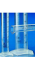 Meßzylinder KS, 2000 ml, h.F. blaue Graduierung, PMP (TPX) Klasse B Messzylinder, PMP, Klasse B,...