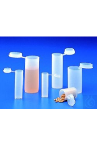 Dosen 9x32mm  PE m. Deckel 1 ml, VE=100   Dosen mit Schnappdeckel, PE Leicht...