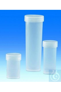 Dosen 50 ml, PP, transparent mit Schnappdeckel PE-LD VE=10  Probenbehälter,...