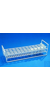 Reaktionsgefäßgestell aus PE-beschichtetem Draht 250x90x40 mm Reagenzglasgestelle, Draht/PE Aus...