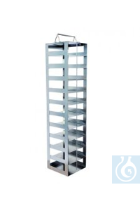 Gestell für 10x1 Kryoboxen 50 mm 140 x 141 x 557 mm für Gefriertruhen  Racks...