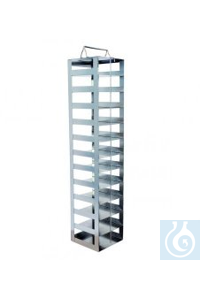 Gestell für 12x1 Kryoboxen 50 mm 140 x 140 x 665 mm, für Gefriertruhen  Racks...