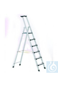 Stehleiter Comfortstep S, 6 Stufen, Alu Stufenanzahl inkl. Sicherheitsbrücke...
