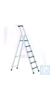 Stehleiter Comfortstep S, 3 Stufen, Alu Stufenanzahl inkl. Sicherheitsbrücke 0,66 m einseitig...