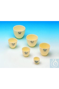Alsinttiegel br.F., 66 mm Ø    Tiegel, Alsint, breite Form Konisch....