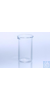 Quarzglas-Becher 50 ml hohe Form mit Ausguß  Becher, Quarzglas, hohe Form Mit Ausguss. DIN 12330....