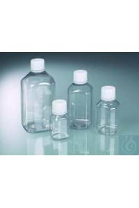 Laborflasche 125 ml, PET, steril mit Originalitätsverschluß, erhabene...