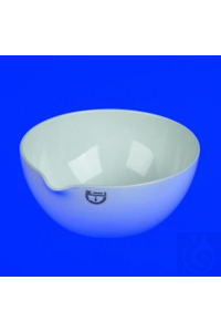 Abdampfschale 84 mm Ø Porzellan französische Form mit Ausguß und flachem...
