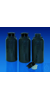 Enghalsflasche 125 ml, grau PE, komplett mit VS, lichtundurchlässig Enghalsflaschen, PE Grau....
