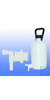 LLG-Ballonflasche 50 ltr. EH, Ø 350 x H 715mm, mit Hahn, HDPE LLG-Ballonflasche, Enghals, HDPE,...