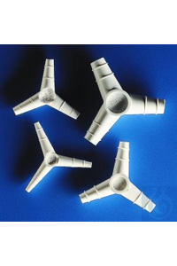 Schlauchverbinder 10 - 11 mm dreischenklig, Polypropylen weiß  120°...