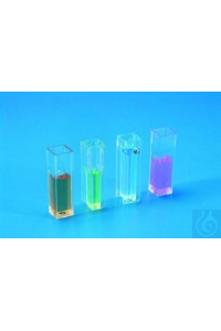 Halb-Microküvette 2,5 ml PS, lange Form, VE=100   Einmalküvetten...