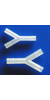 Schlauchverbinder 12 mm, PP Y-Form  Y-Schlauchverbinder, PP Transparent. Y-Form. Autoklavierbar....