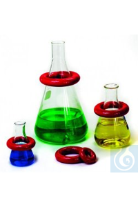 BEL-ART-LAB-Ring aus Blei, 48mm O-Form, Vinyl-Beschichtung, rot, für 125-500...