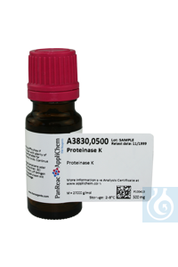 Proteinase K, lyophilized Proteinase K, lyophilizedContent: 500 MGMShort...