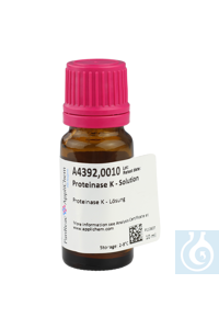 Proteinase K - Lösung 20 mg/ml Proteinase K - Lösung 20 mg/mlInhalt: 10...