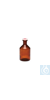 Steilbrustflaschen mit Normschliff, braun Steilbrustflaschen mit NS, braun, Weithals, 1000 ml Mit...