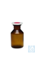 Steilbrustflaschen mit NS, braun, Weithals, 50 ml Mit Polystopfen Inhalt: 1 Stück