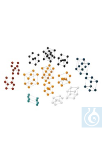 Bravais-Gitter, Satz 14 Handliche Modellen der 14 fundamentalen Gittertypen (Bravais-Gitter), aus...