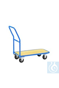 Magazinwagen mit Holz-Plattform