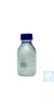Laborflasche 100 ml, Borosilikat 3.3, GL 45, mit blauer Kappe und Ausgießring Inhalt: 1 Stück