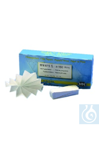 Faltenfilter mittelschnell durchlaufend 70 mm MN 615, 100 Stück Inhalt: 1 VE